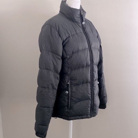 L.L. Bean Gray goose down puffer coat - Picture 3 of 8